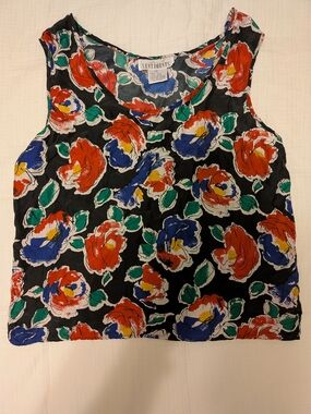 100% Silk Vintage Tank Top